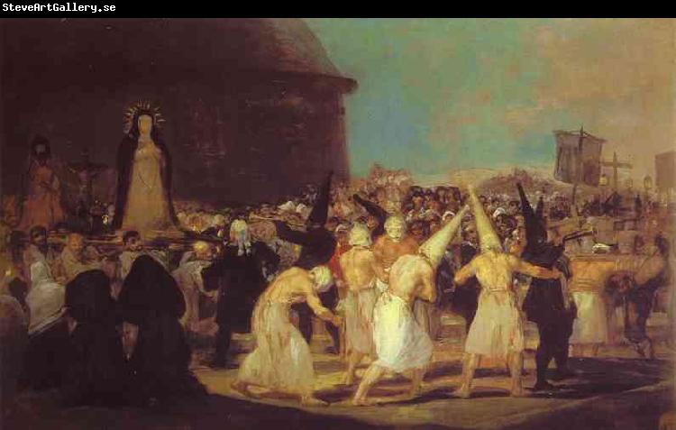 Francisco Jose de Goya A Procession of Flagellants